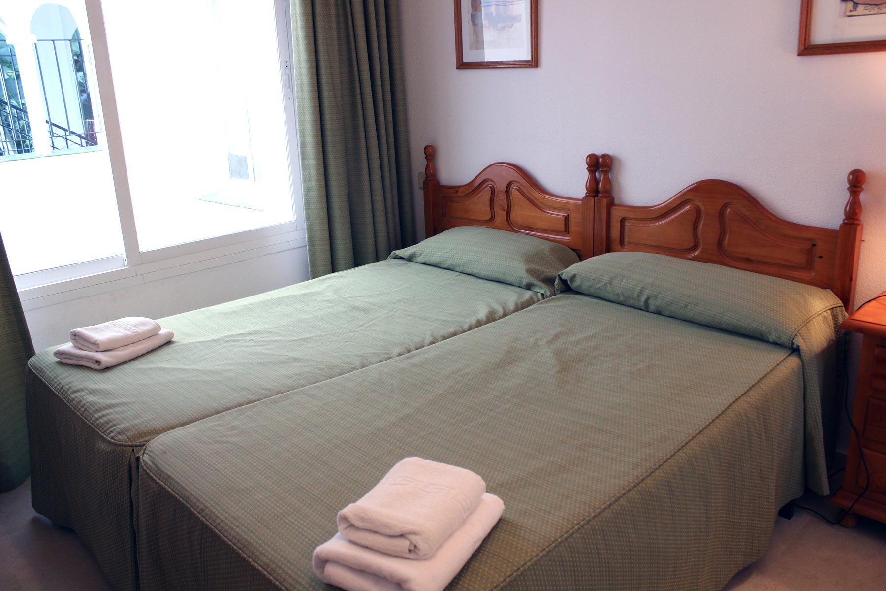 Location bord de mer Estepona Chambre à coucher 2 lits de 90