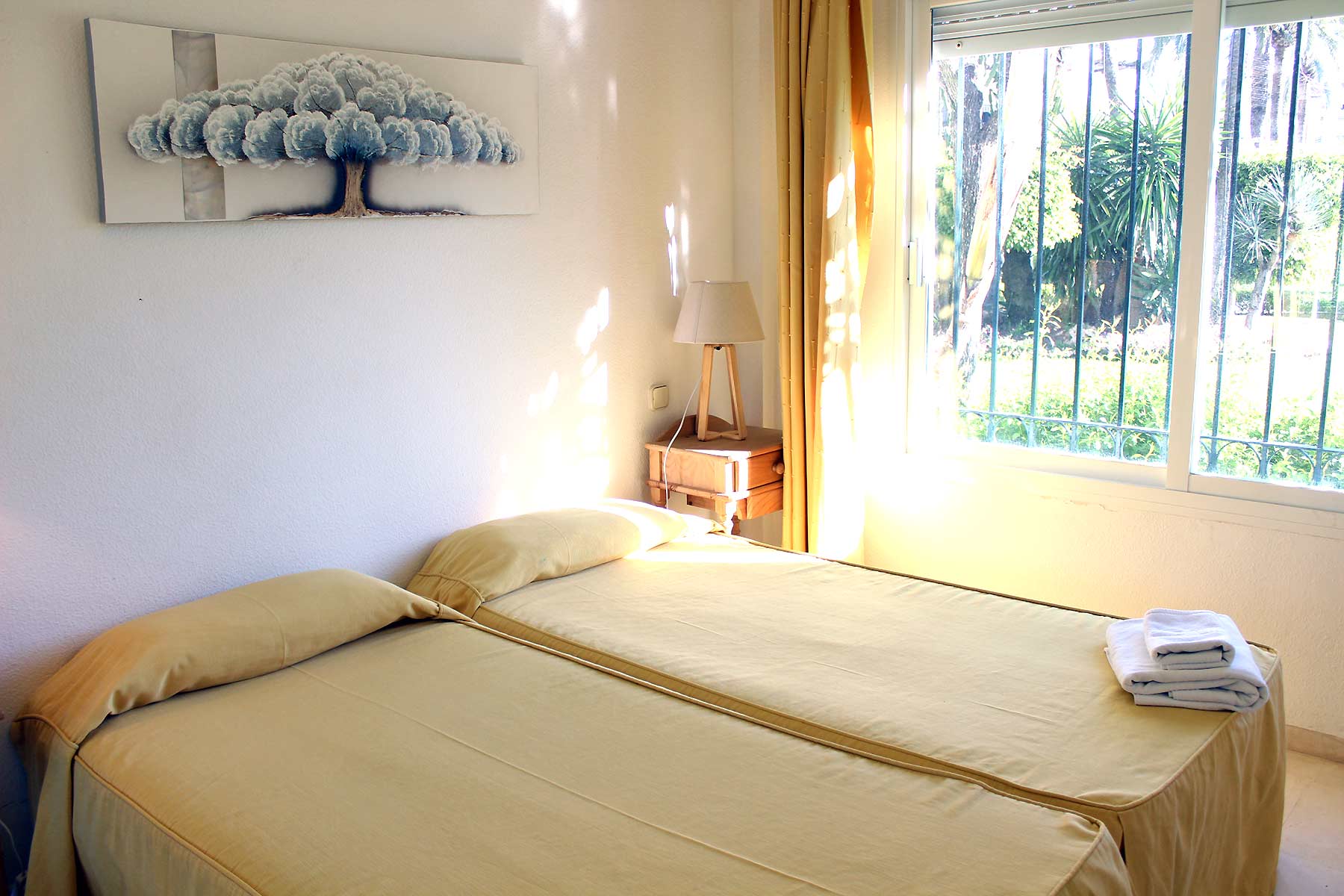 Location bord de mer Estepona Chambre avec deux lits simples