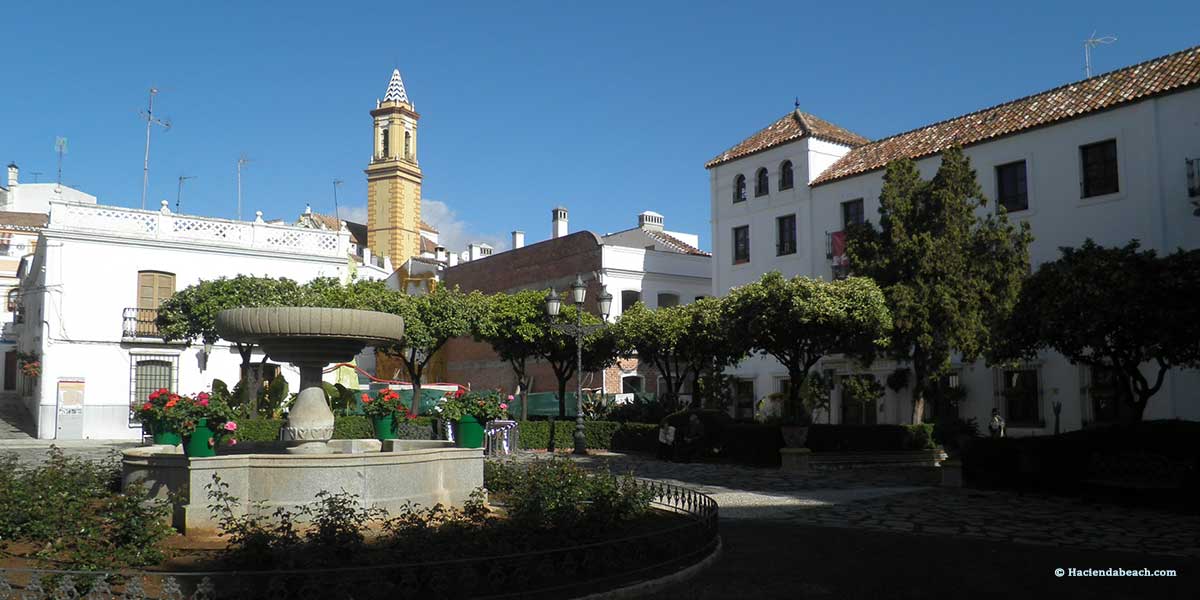 Estepona la place des Fleurs