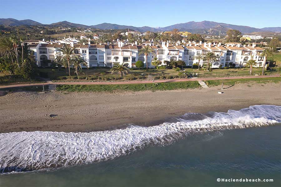 Hacienda Beach Estepona aerial views
