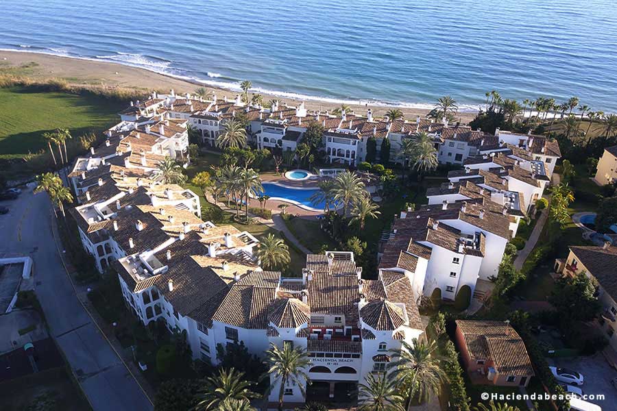 Hacienda Beach Estepona aerial views